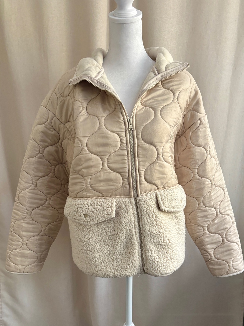 Joe Fresh Oversized Sherpa Jacket — Size M